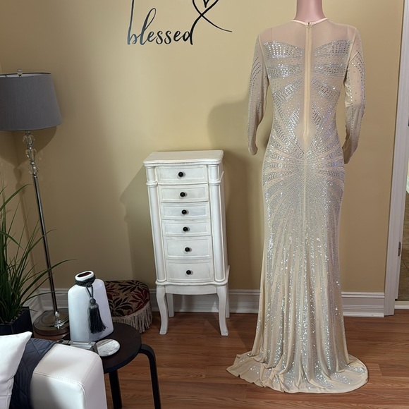 🥀Elegant Sequin Long Sleeve Dress - Picture 7 of 12